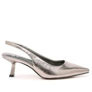 NWT Mix No. 6-Callie Slingback Pump Size 10  in  Pewter Metallic